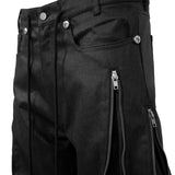 ZIP WIDE BAGGY PANTS (COATING)