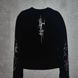 【XIVX】HANDPAINTED "DEVIL SIGNAL" LONG SLEEVE