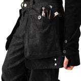 【HARDBOILED】"Charcoal" Waxed Denim Flare⁡