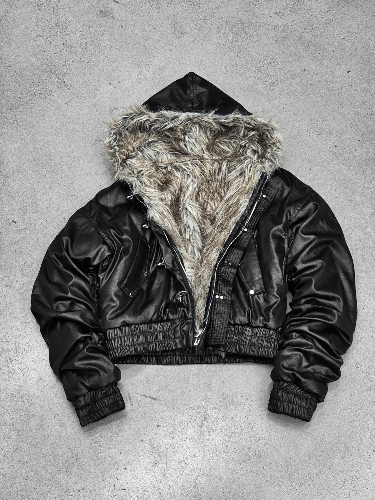 【RICH】Reversible Faux Fur Jacket