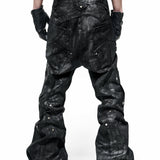 Dark Knight Flare Waxed Pants