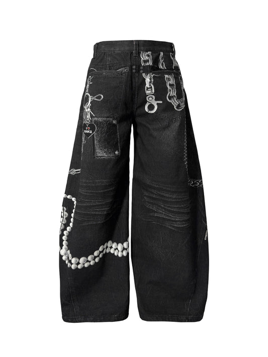 【ROSEN KREUZ】3D RELIC ARCHIVE TROUSERS (BLACK)