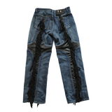 Mohican Leather Denim Pants