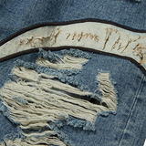 【THUG CLUB】TC Leather Washing Denim Pants (War Ver.) BLUE