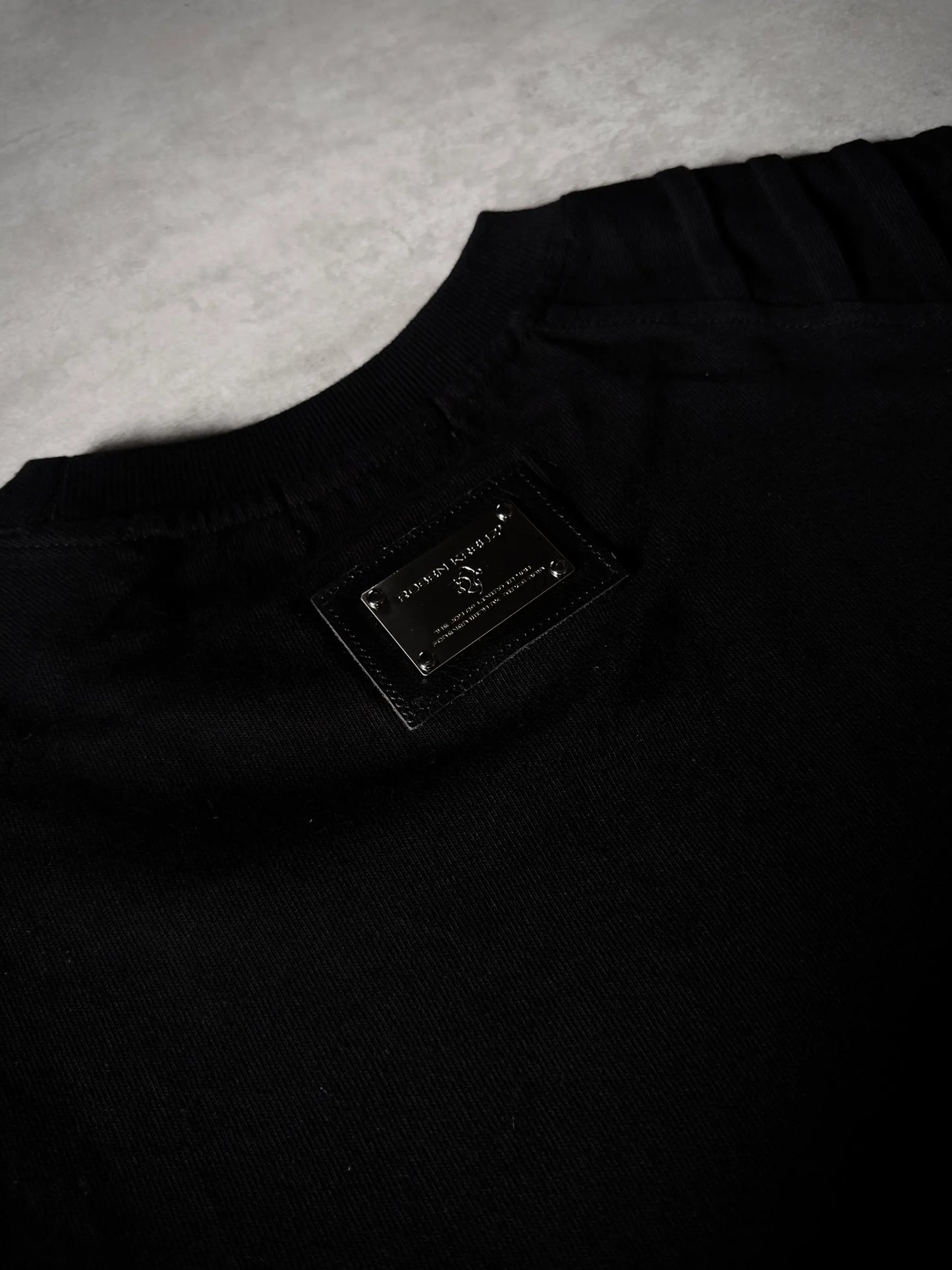 【ROSEN KREUZ】PLANET LOGO TUCK TEE embroidered structured short sleeves