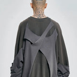 【AJOBYAJO】Paneled Washed Sweatshirt