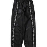 【AJOBYAJO】VEGAN LEATHER ONE TUCK PANTS