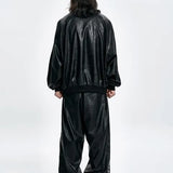 【AJOBYAJO】VEGAN LEATHER ONE TUCK PANTS