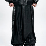 【AJOBYAJO】VEGAN LEATHER ONE TUCK PANTS
