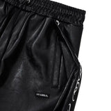 【AJOBYAJO】VEGAN LEATHER ONE TUCK PANTS