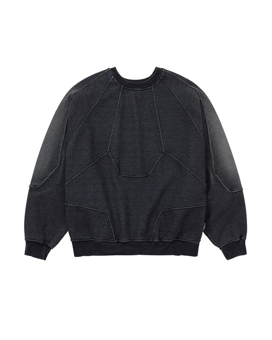 【AJOBYAJO】 Paneled Denim Sweatshirt