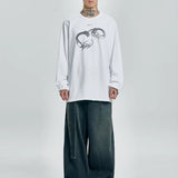 【AJOBYAJO】Tribal AJO Handcuffs Long Sleeves T-Shirt (WHITE)