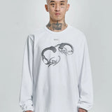 【AJOBYAJO】Tribal AJO Handcuffs Long Sleeves T-Shirt (WHITE)