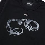 【AJOBYAJO】Tribal AJO Handcuffs Long Sleeves T-Shirt (BLACK)