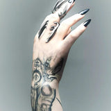 "Black Painting III" Dark Spike Ring