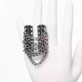 "Remnant Net I" OPIUM Block Metal Chain Ring