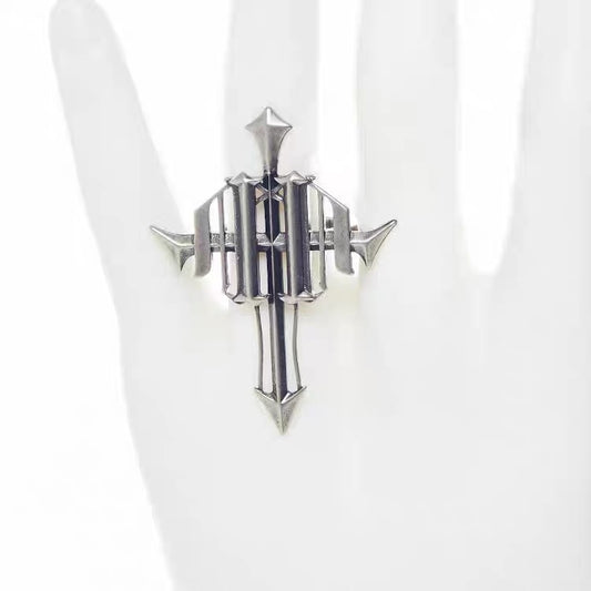 【IIIMIII】Black Painting III Cross Holy Sword Ring