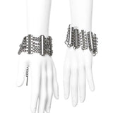 "Canwang I " OPIUM block metal chain bracelet