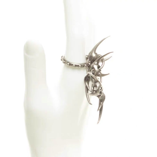 【IIIMIII】Black Painting II Alien Skull Ring