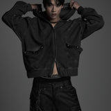 CYCLEYOKE ZIP UP HOODIE (BLACK)