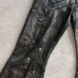 Dark Knight Flare Waxed Pants