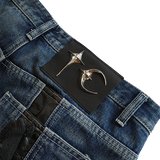 Mohican Leather Denim Pants