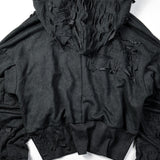 【BOHEME RIOTS】"GEN-2 PATCHED THRASHED HOODIE
