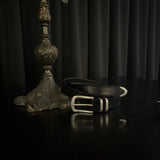 Cold Order Double Silver Ring Belt