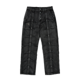 【THUG CLUB】Line GOB Denim Pants (black)