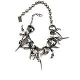 "RottenMetal" Special-shaped ring stitching necklace