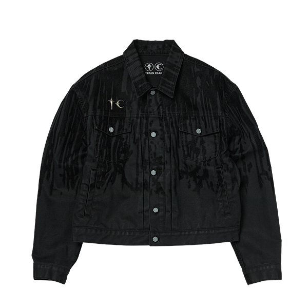 【THUG CLUB】 Blood Lazered Denim Jacket