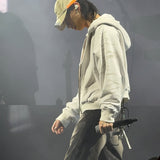 【VEINDALS】DISTRESSED ZIP UP HOODIE
