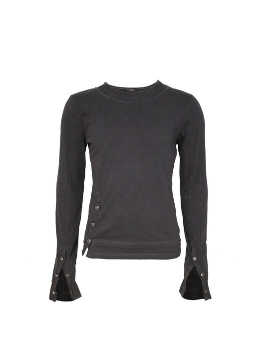 【ROSEN KREUZ】BTIGHT FIT LAYERED LONG SLEEVES GRAY