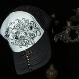 17.dhc 1 of 1 hand painted trucker cap