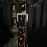 Leopard pyramid buds belt