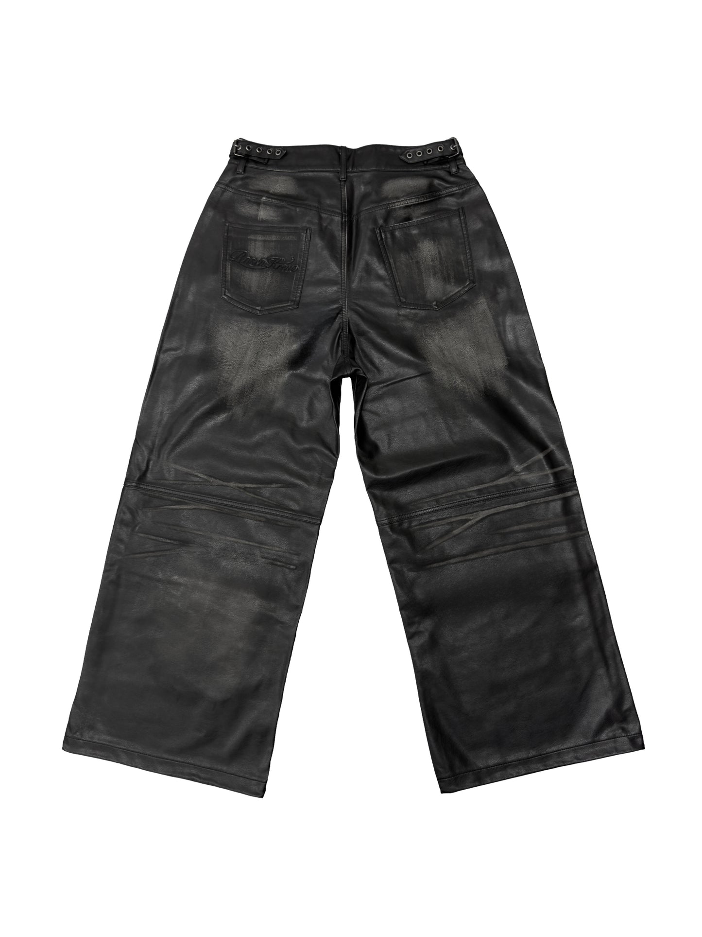 【ROSEN KREUZ】VINTAGE LEATHER WASHED PANTS