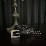 Threaded rivet belt