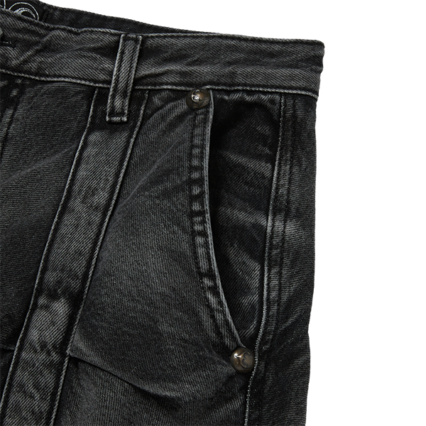 【THUG CLUB】Line GOB Denim Pants (black) 