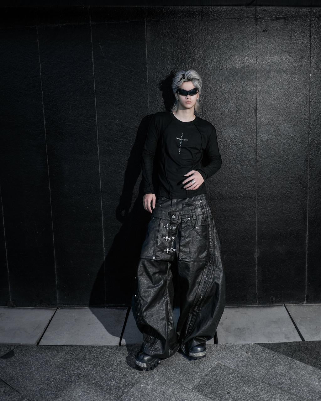 【RICH】Riveted Cross Slim Longsleeve