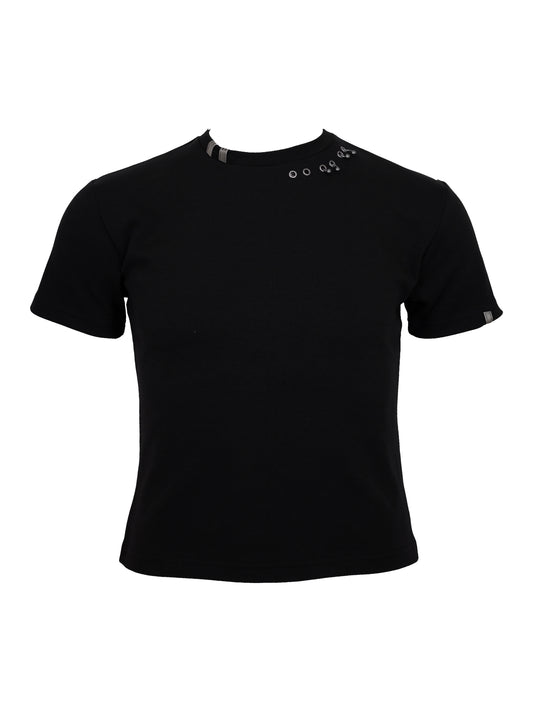 【ROSEN KREUZ】TIGHT FIT PIERCE CUSTOM TEE (Black)