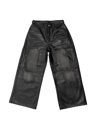 VINTAGE LEATHER WASHED PANTS