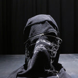 17.dhc 1 of 1 hand painted zipper balaclava