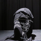 17.dhc 1 of 1 hand painted zipper balaclava