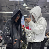 【VEINDALS】DISTRESSED ZIP UP HOODIE