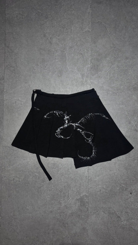 【XIVX】HANDPAINTED SHORT SKIRT
