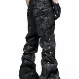 Dark Knight Flare Waxed Pants