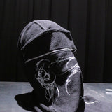 17.dhc 1 of 1 hand painted zipper balaclava