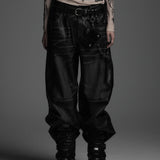 VINTAGE LEATHER WASHED PANTS