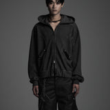 CYCLEYOKE ZIP UP HOODIE (BLACK)