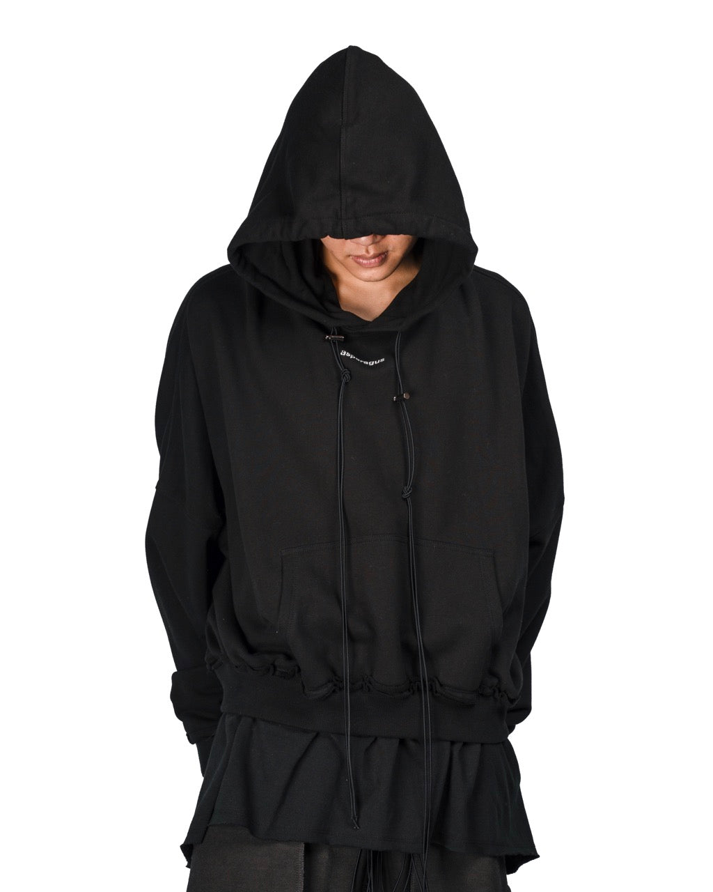 【ASPARAGUS】Layered hoodie